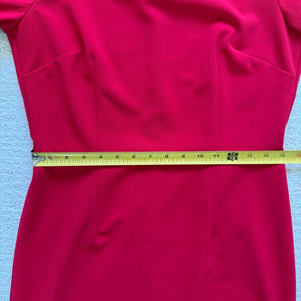 DONNA MORGAN | NWOT Red Bell Sleeve Cocktail Dress Sz 8 - Picture 6 of 8